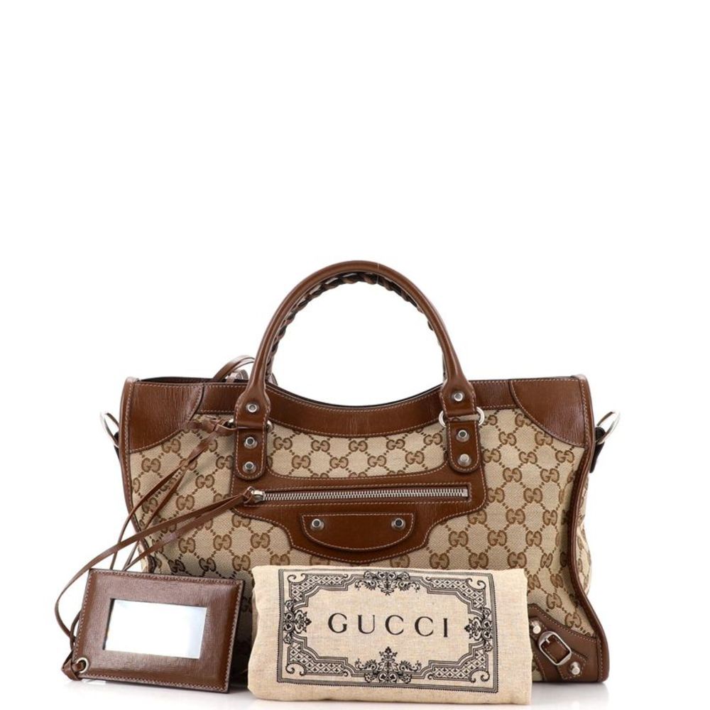 Gucci x Balenciaga The Hacker Project Neo Classic City Bag GG Canvas Medium - Picture 2 of 10